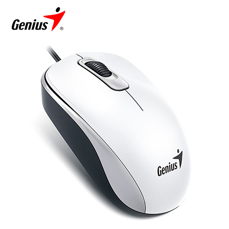 MOUSE GENIUS DX-110 USB OPTICO 1000 DPI WHITE (PN 31010116102)